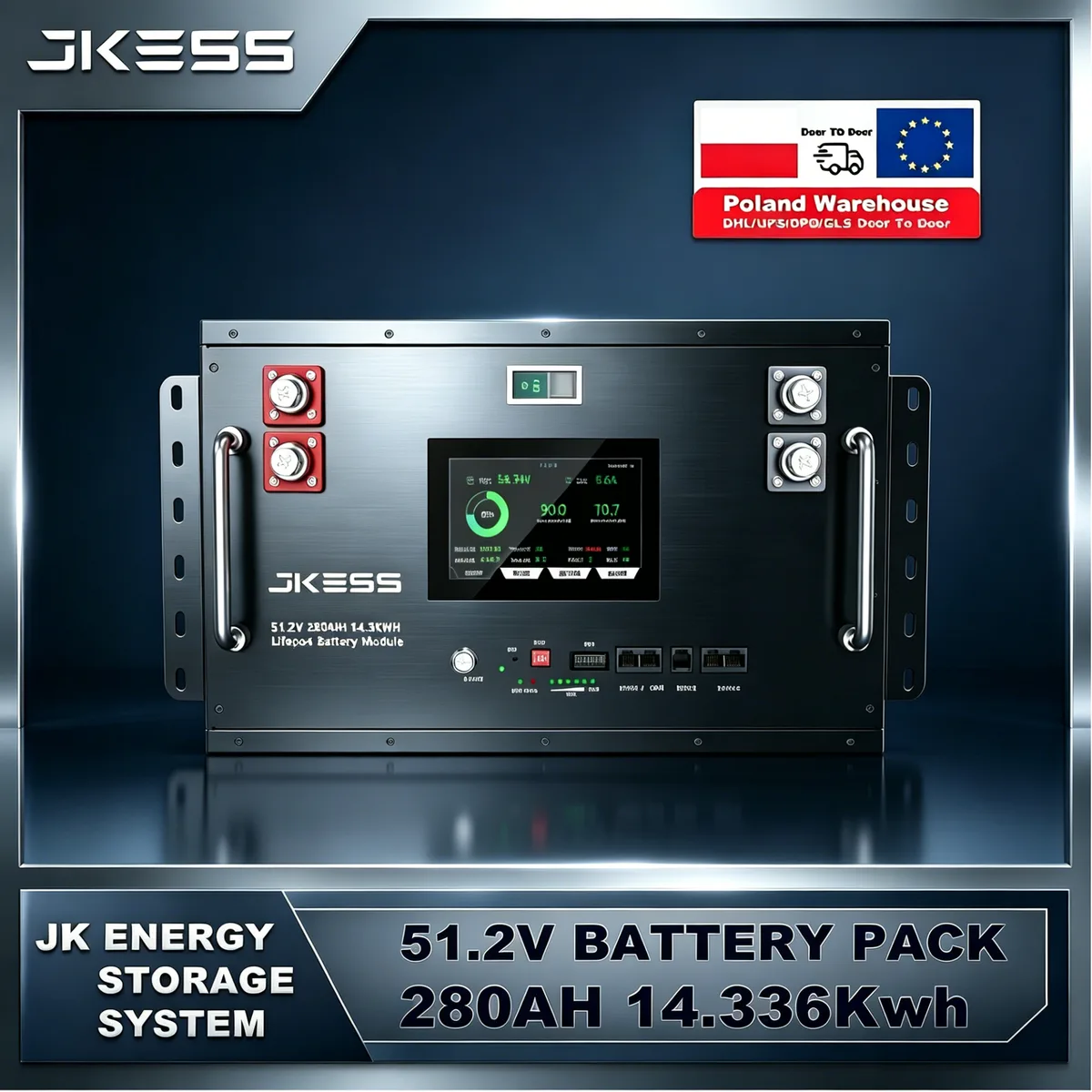 6U Battery Kit - official JKBMS product, 6U Rack Battery Enclosure Kit