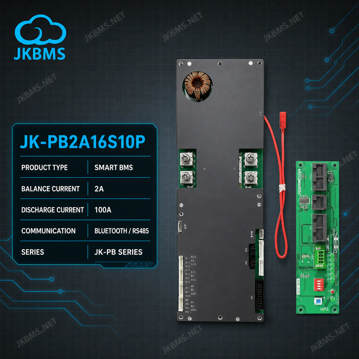 JK BMS V19 PB2A16S10P - official JKBMS product, JKBMS JK-PB Series